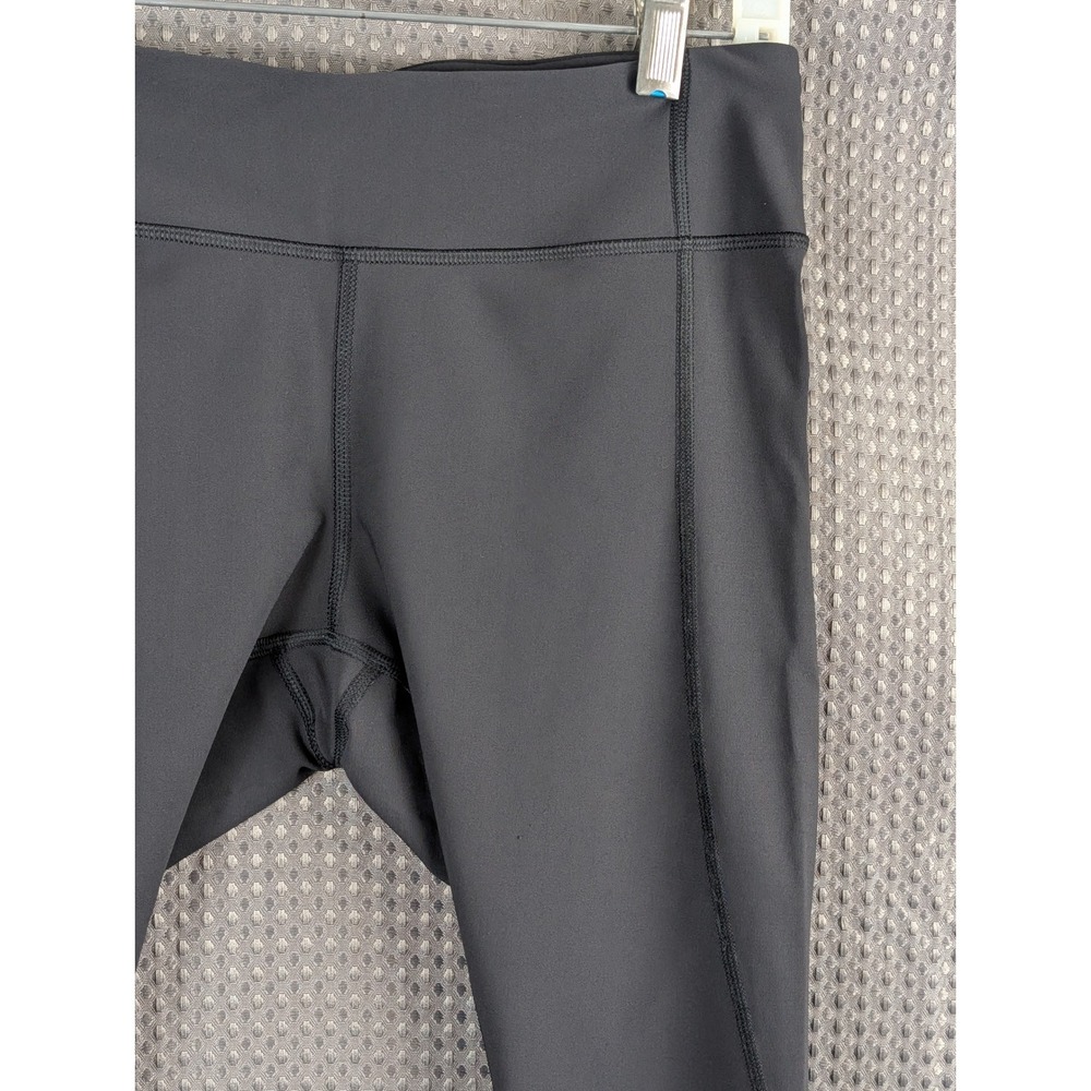 Lululemon Run Reflect Crop Black Reflective Running Leggings Zip Pocket Size 8 - Picture 4 of 16